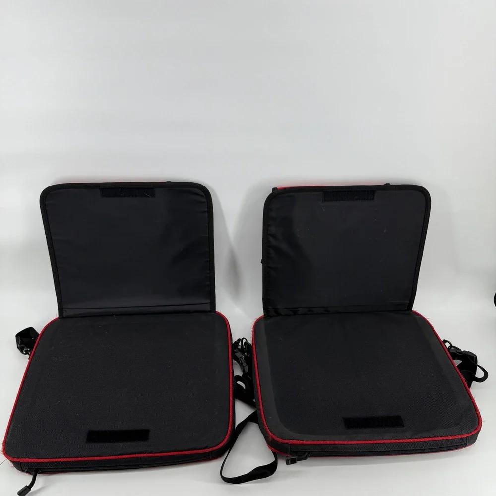 Vintage NASCAR Racing Red Black Stadium seats set of‎ 2